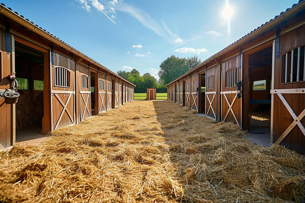 Horse barn